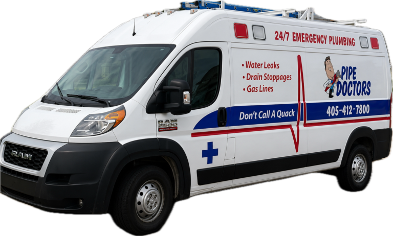 Pipe Doctors plumbing van in Oklahoma City